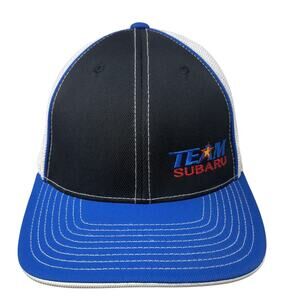Team Subaru Fitted Trucker Hat Multicolor Size 8 Mesh Back Pacific Headwear